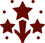 Icon with Stars and dots