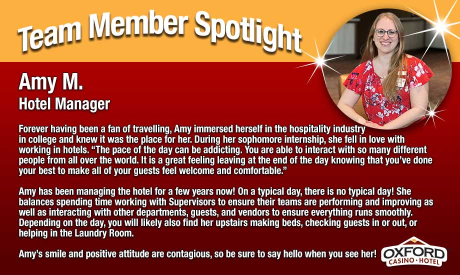Team Member Spotlight - Amy M