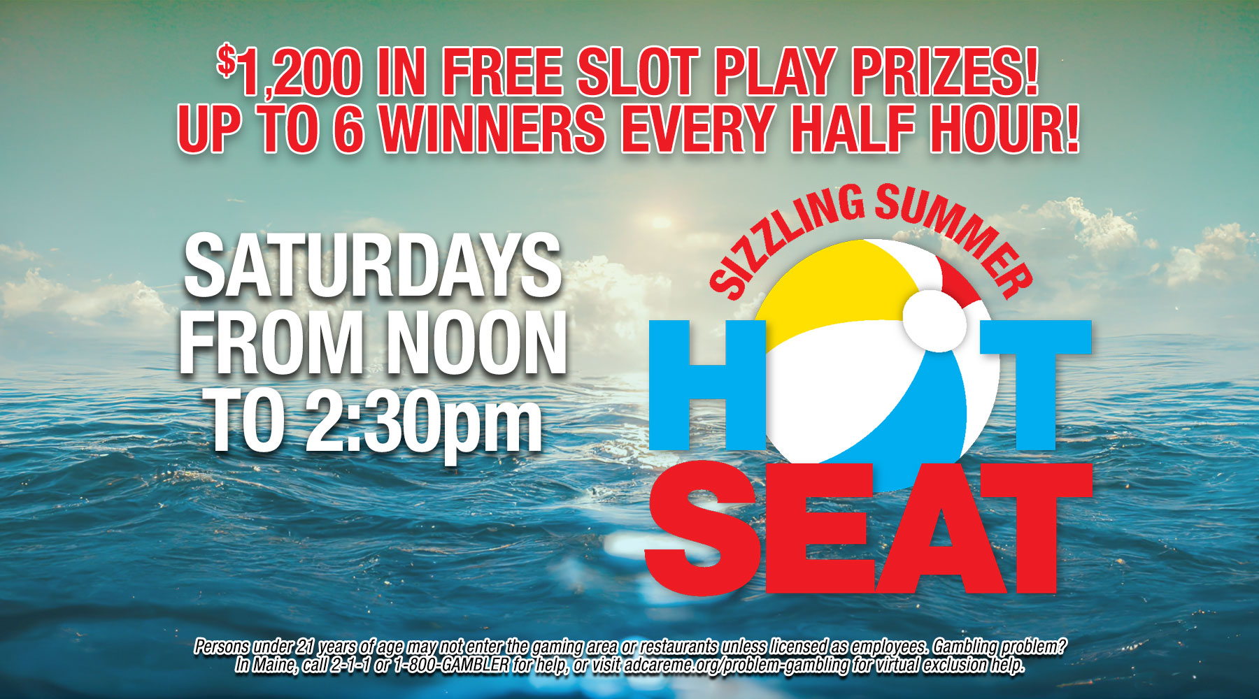 Sizzling Summer Hot Seat promotion at oxford casino hotel