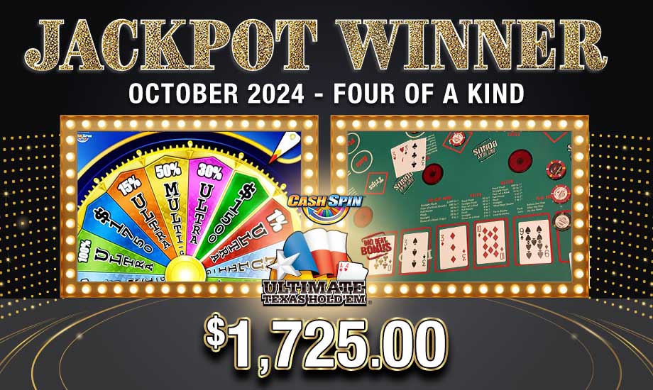 Jackpot winner Table Games 10/22/24