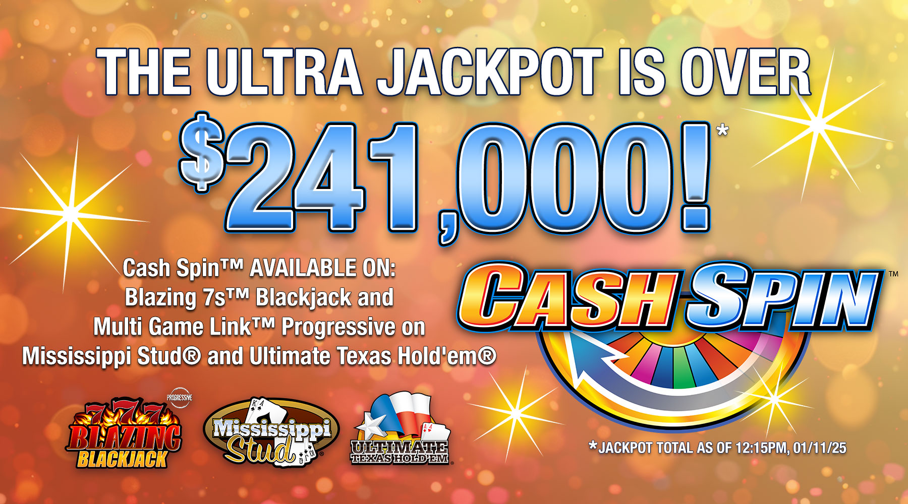 Cash Spin Ultra Jackpot 1.11.25