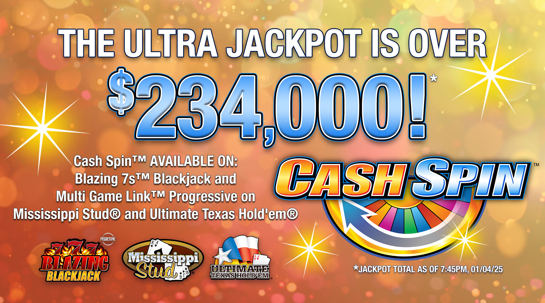 Cash Spin Ultra jackpot