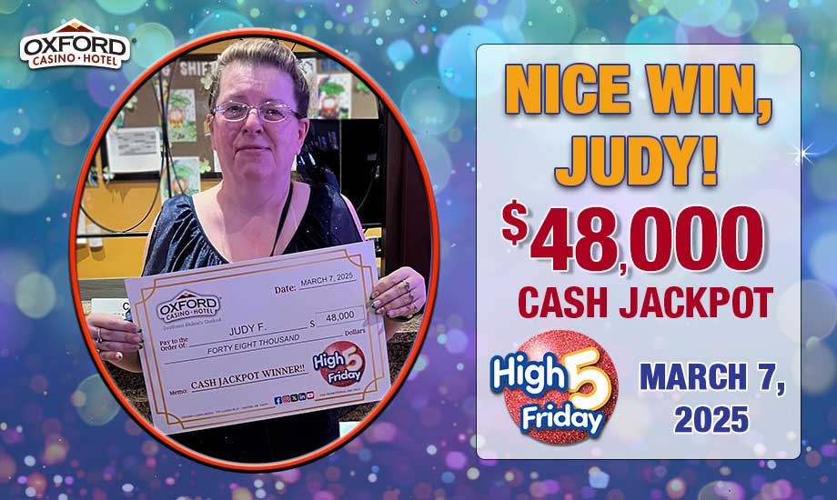 High 5 Friday WINNER Judy $48,000